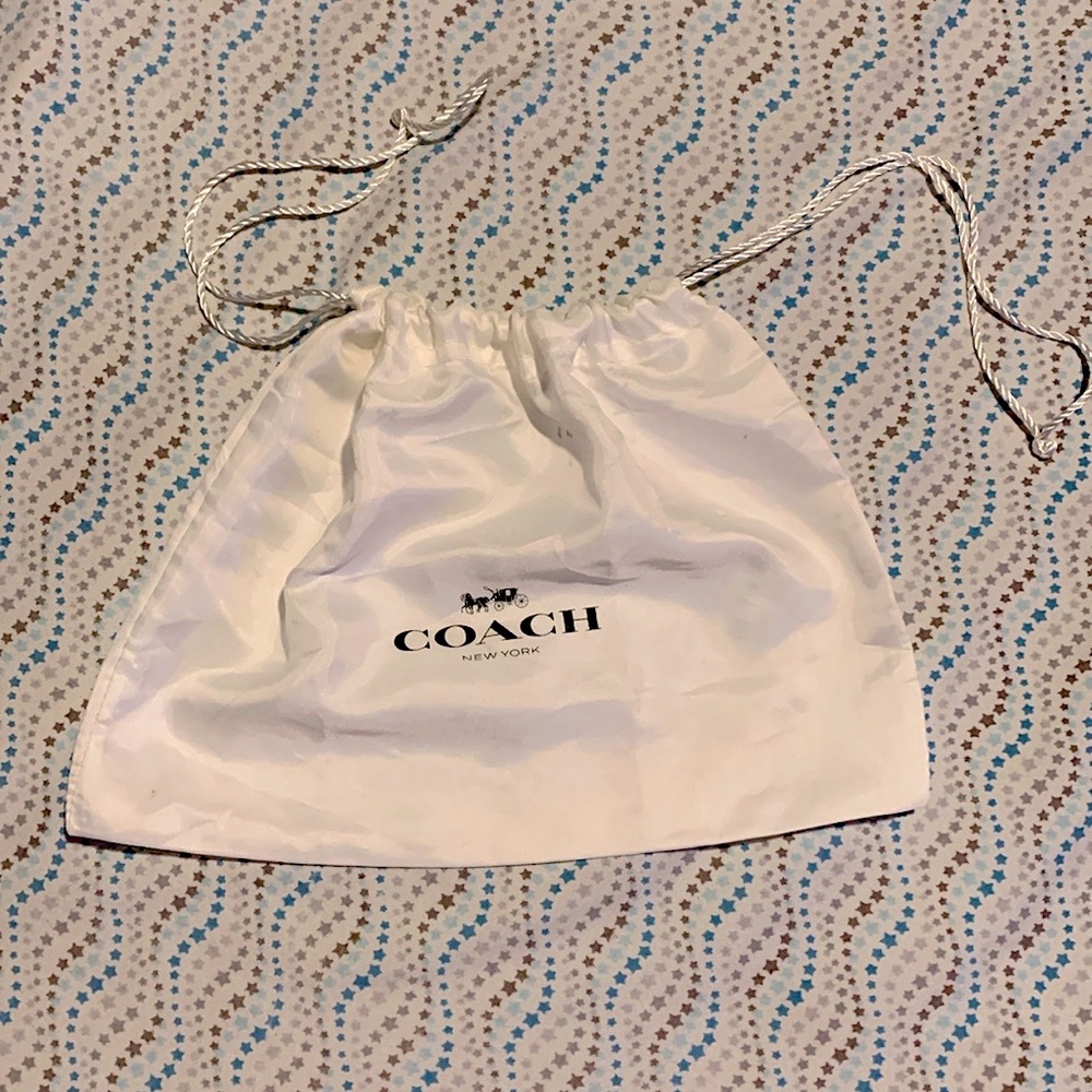 COACH White Sateen (Satin) Stagecoach Logo Dustbag